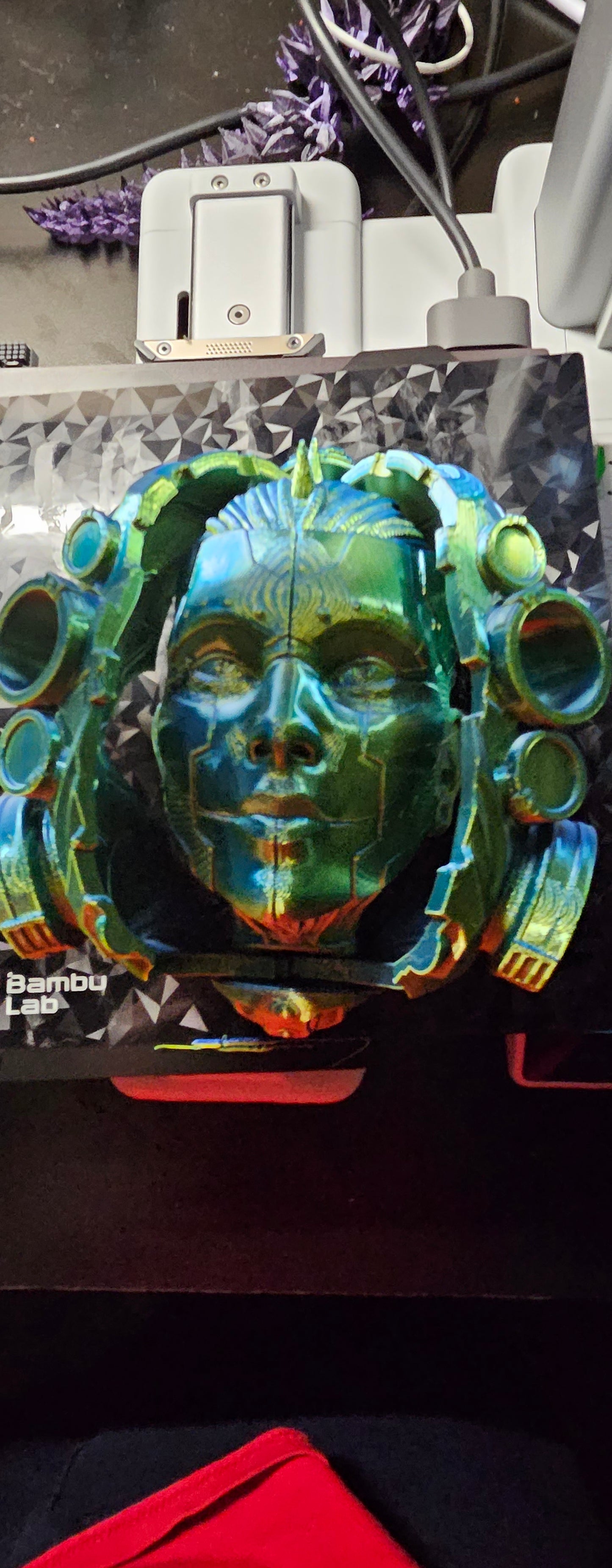 Lady Steam Punk Articulating Mask Wall Décor
