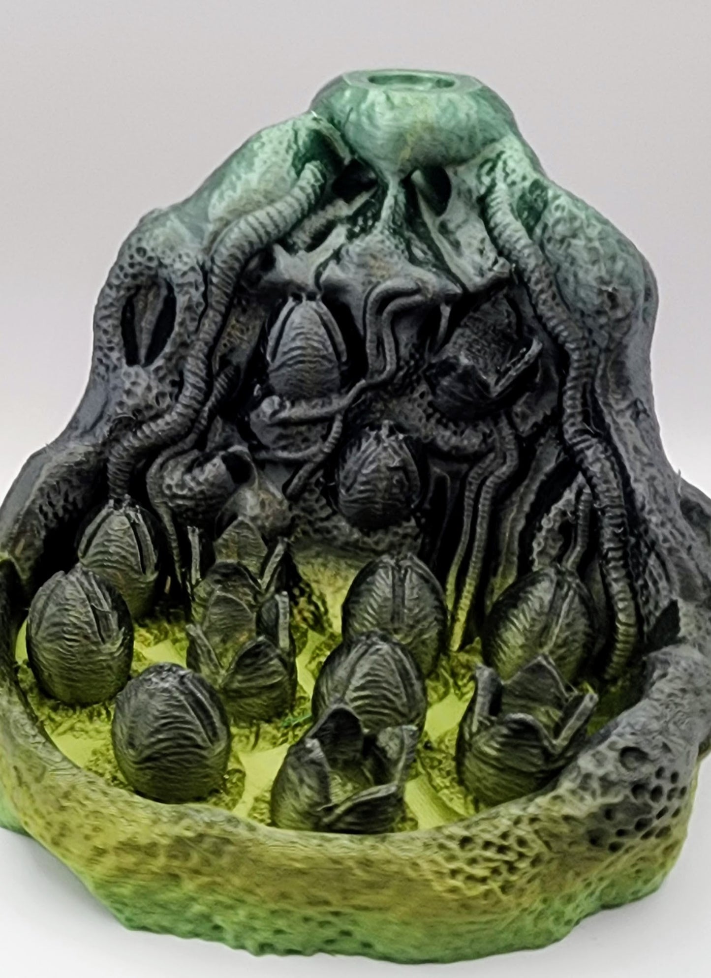Xenomorph Egg Incense Cone Holder Sci-Fi Fan with Ceramic Insert