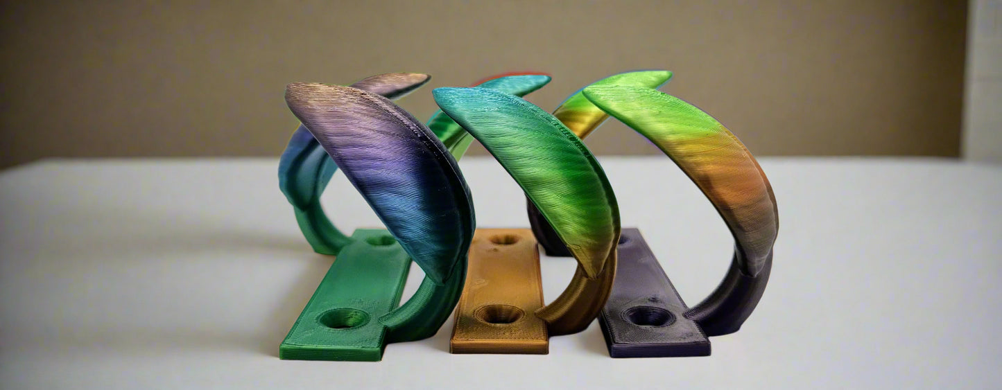 KekeKreations Leaf Curtain Holder - Forest Rainbow Colors - Durable Plastic Design for Elegant Window Accents - Stable & Easy Installation - 30g Weight - 4" Length
