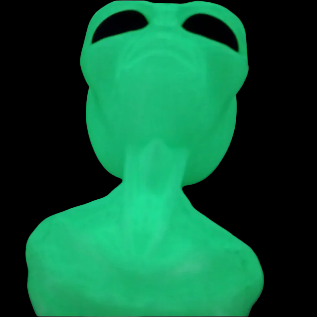Hanging Alien Bust | 3D Printed Sci-Fi Wall Art | Extraterrestrial Decor for Home, Office, or Bedroom