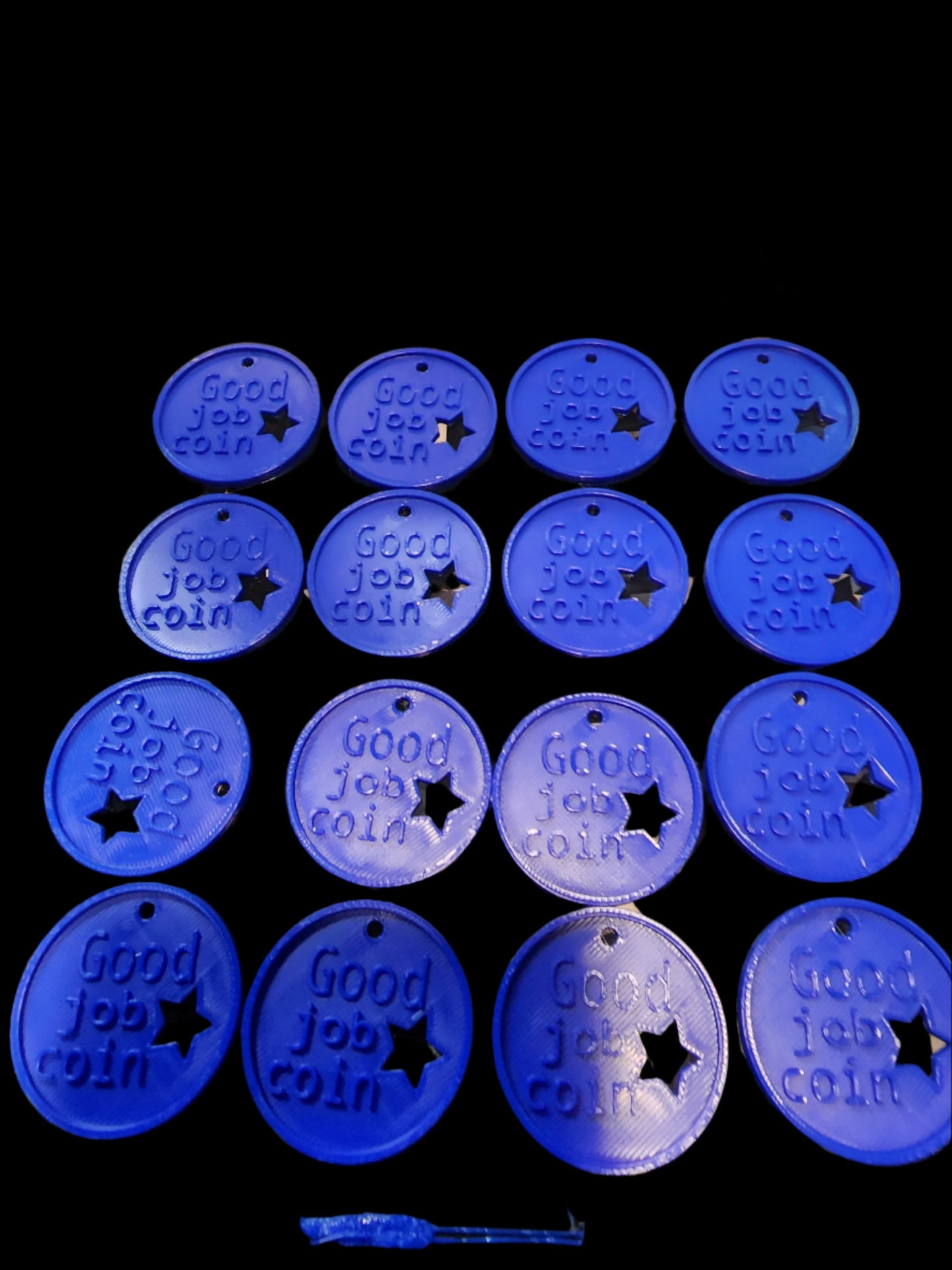 3D Printed Good Job Coin Keychains - Good Job Coins for Teachers and Parents